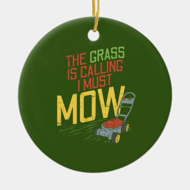 Ornamento De Cerâmica Gramado - A grama está chamando (Frente)