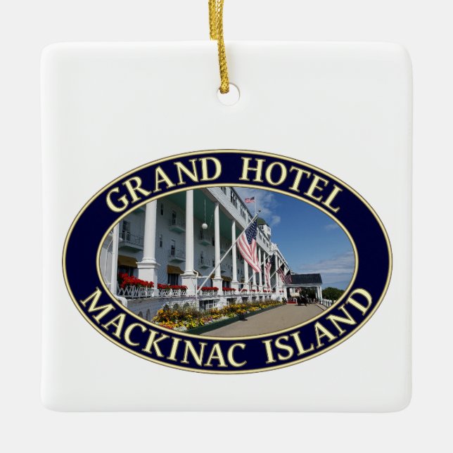 Ornamento De Cerâmica Grand Hotel Mackinac Island, Michigan (Frente)
