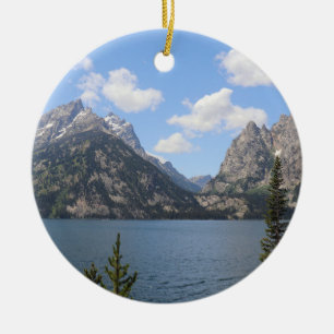Ornamento De Cerâmica Grand Teton Mountains e Jenny Lake