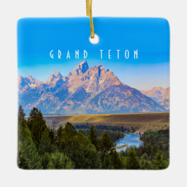 Ornamento De Cerâmica Grand Teton National Park Ornament