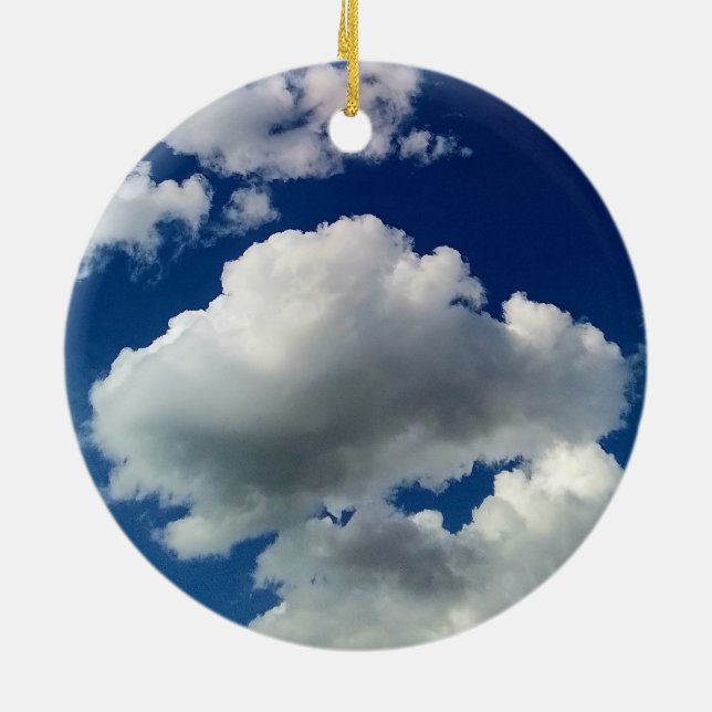 Ornamento De Cerâmica Grandes nuvens macios (Traseira)