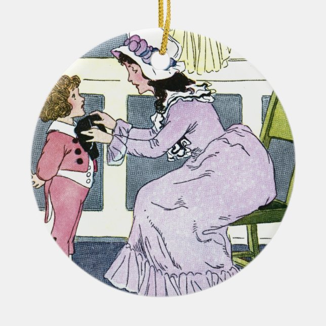 Ornamento De Cerâmica Gravatas Home (Frente)