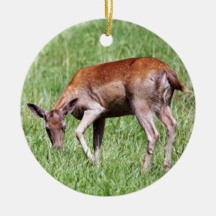 Ornamento De Cerâmica Grazing Deer