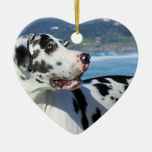 Ornamento De Cerâmica Great dane - Harlequin - Bogey