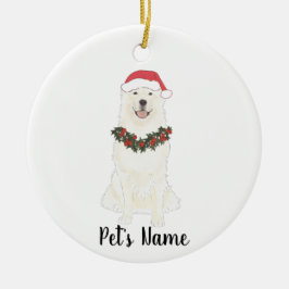 Ornamento De Cerâmica Great Pyrenees Personalizado