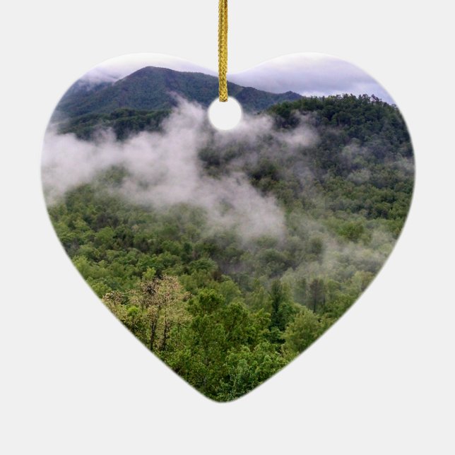 Ornamento De Cerâmica Great Smoky Mountains (Verso)