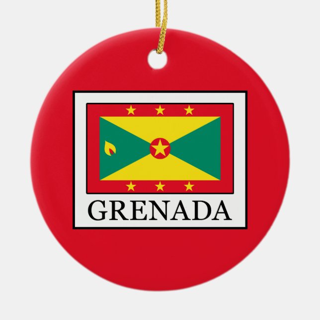 Ornamento De Cerâmica Grenada (Frente)