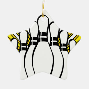 Ornamento De Cerâmica Greve do jogo de equipe do treinador da boliche da