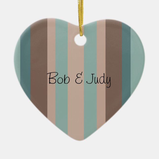 Ornamento De Cerâmica Greve do Oceano Pacífico (Frente)