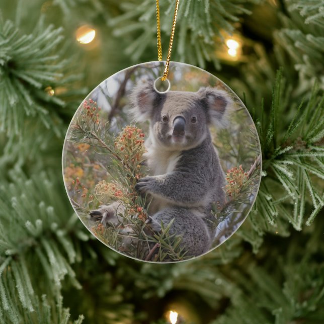 Ornamento De Cerâmica Grevillea Koala Bear (Árvore)