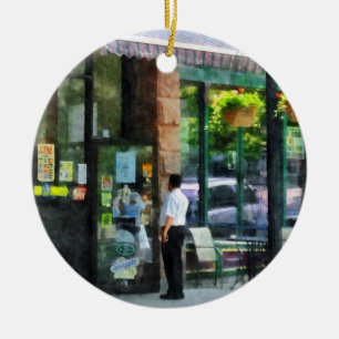 Ornamento De Cerâmica Grocery Store Albany NY