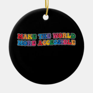 Ornamento De Cerâmica Groovy Torna O Mundo Mais Acessível