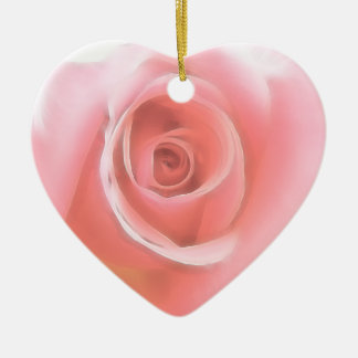 Ornamento De Cerâmica Grupo do casamento do rosa do rosa da lembrança do