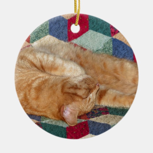Ornamento De Cerâmica Guarda de Gatos (Frente)