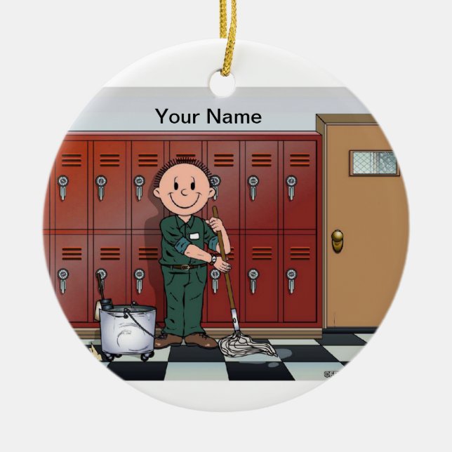 Ornamento De Cerâmica Guarda - homem (Frente)