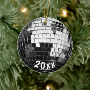 Ornamento De Cerâmica Guarda Personalizada de Bola Disco Arredondada de