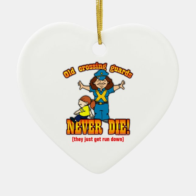 Ornamento De Cerâmica Guardas de cruzamento (Frente)