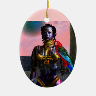 ORNAMENTO DE CERÂMICA GUERRA DE CIBRE NORA