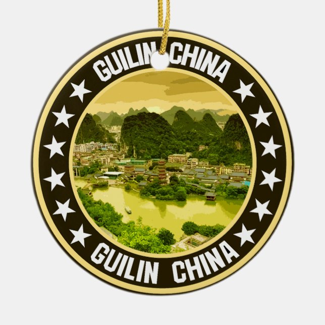 Ornamento De Cerâmica Guilin (Frente)