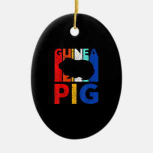 Ornamento De Cerâmica Guiné Pig - Vintage I Love My Guiné Pig
