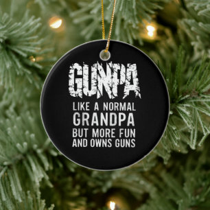 Ornamento De Cerâmica GUNPA Como Um Avô Normal, Mas Mais Divertido E Don