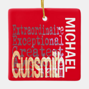 Ornamento De Cerâmica Gunsmith Extraordinaire CUSTOM