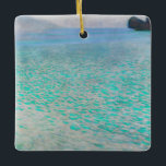 Ornamento De Cerâmica Gustav Klimt - Attersee<br><div class="desc">Attersee - Gustav Klimt,  Oil on Canvas,  1910</div>