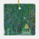 Ornamento De Cerâmica Gustav Klimt - Avenida no Park Schloss Kammer<br><div class="desc">Avenida no Parque de Schloss Kammer - Gustav Klimt,  Oil on Canvas,  1912</div>