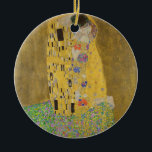 Ornamento De Cerâmica Gustav Klimt "O Beijo"<br><div class="desc">A obra-prima de Gustav Klimt: "O Beijo". "O Beijo", criado pelo pintor austríaco Gustav Klimt. É considerado o trabalho mais famoso dele. Ele a pintou entre os anos de 1907 e 1908, que foram o ponto alto de seu "Período do Ouro", quando pintou uma série de obras utilizando a folha...</div>