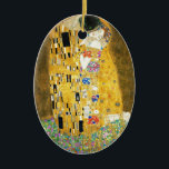 Ornamento De Cerâmica Gustav Klimt O Beijo Vintage Art Nouveau Painting<br><div class="desc">Gustav Klimt The Kiss Vintage Art Nouveau Painting The Kiss (Em alemão: Der Kuss) foi pintado pelo pintor simbolista austríaco Gustav Klimt entre 1907 e 1908, ponto alto de seu período de Ouro, quando pintou várias obras em estilo semelhante. A pintura é amplamente considerada uma obra-prima do início do período...</div>