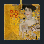 Ornamento De Cerâmica Gustav Klimt - Retrato de Adele Bloch-Bauer I<br><div class="desc">Retrato de Adele Bloch-Bauer I - Gustav Klimt,  Oil on Canvas,  1907</div>