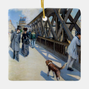 Ornamento De Cerâmica Gustave Caillebotte - A Ponte da Europa