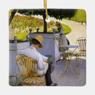 Ornamento De Cerâmica Gustave Caillebotte - As Laranjeiras