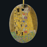 Ornamento De Cerâmica Gustavo Klimt "o beijo "<br><div class="desc">Obra-prima de s de Gustavo Klimt ': "O beijo". "O beijo, " criou pelo pintor austríaco Gustavo Klimt. Considerou para ser seu trabalho mais famoso. Pintou-o entre os anos 1907 e 1908, que eram o highpoint de seu "período dourado, " quando pintou um número de trabalhos que utilizam a folha...</div>