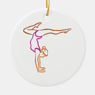 Ornamento De Cerâmica Gymnast fêmea