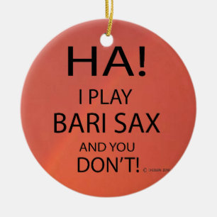 Ornamento De Cerâmica Ha Bari Sax
