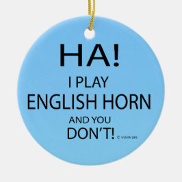 Ornamento De Cerâmica Ha English Horn