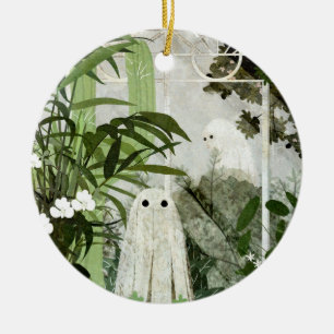 Ornamento De Cerâmica Há Um Fantasma Na Estufa Novamente...