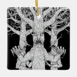 Ornamento De Cerâmica Habitantes do Diabólico Bosque Arte de Horror Estr