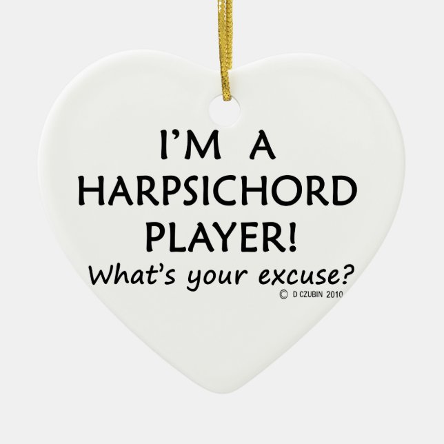 Ornamento De Cerâmica Hackhord Player com licença (Frente)