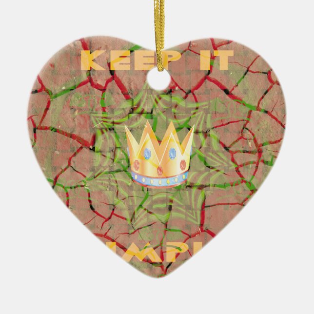 Ornamento De Cerâmica Hakuna matata (Frente)