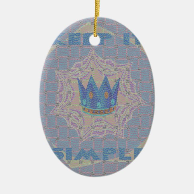 Ornamento De Cerâmica Hakuna matata (Frente)