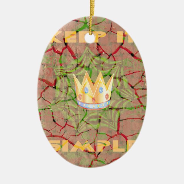 Ornamento De Cerâmica Hakuna matata (Frente)