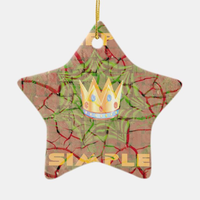 Ornamento De Cerâmica Hakuna matata (Frente)