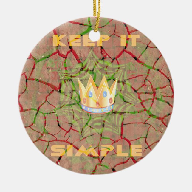 Ornamento De Cerâmica Hakuna matata (Frente)