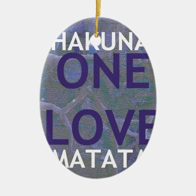 ORNAMENTO DE CERÂMICA HAKUNA MATATA (Frente)