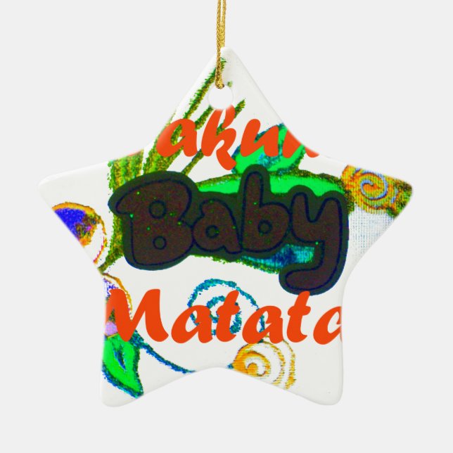 Ornamento De Cerâmica Hakuna Matata Baby.png (Frente)