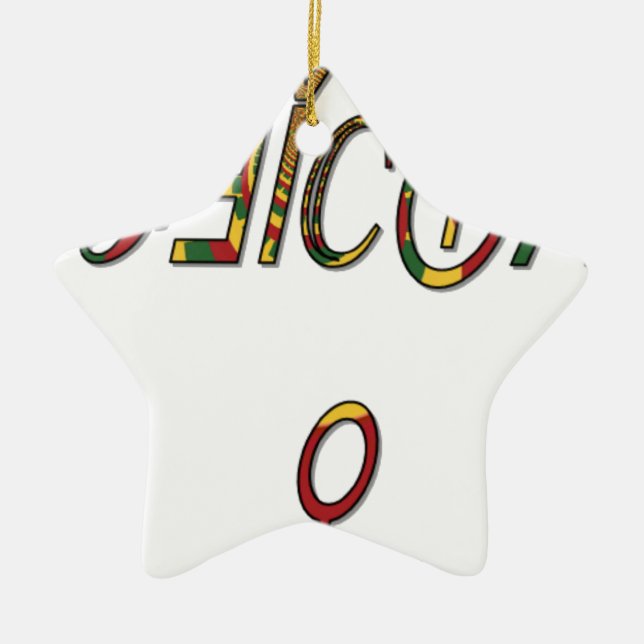 Ornamento De Cerâmica Hakuna Matata Female Oficiais Gifts.png (Frente)