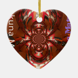 Ornamento De Cerâmica Hakuna Matata Halloween Mask Kaleidoscope Abstrato