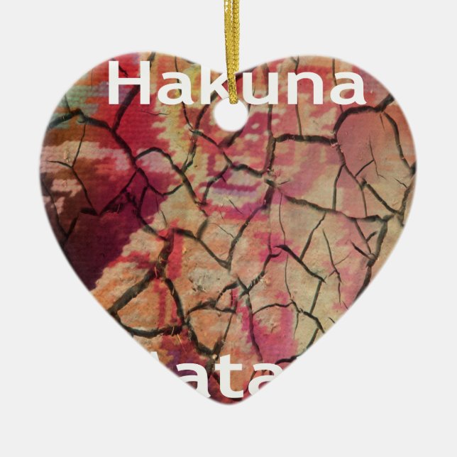 Ornamento De Cerâmica Hakuna Matata.JPG (Frente)